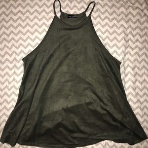 Olive Spaghetti Strap Shirt 💚